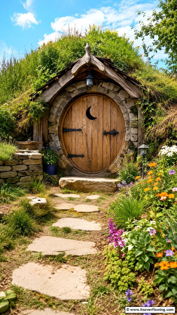 Hobbit Hole Outhouse - 20 Outhouse Design Ideas for Modern and Rustic Homes