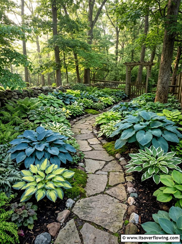 Hosta Garden Layout - 25 small garden ideas for low sunlight