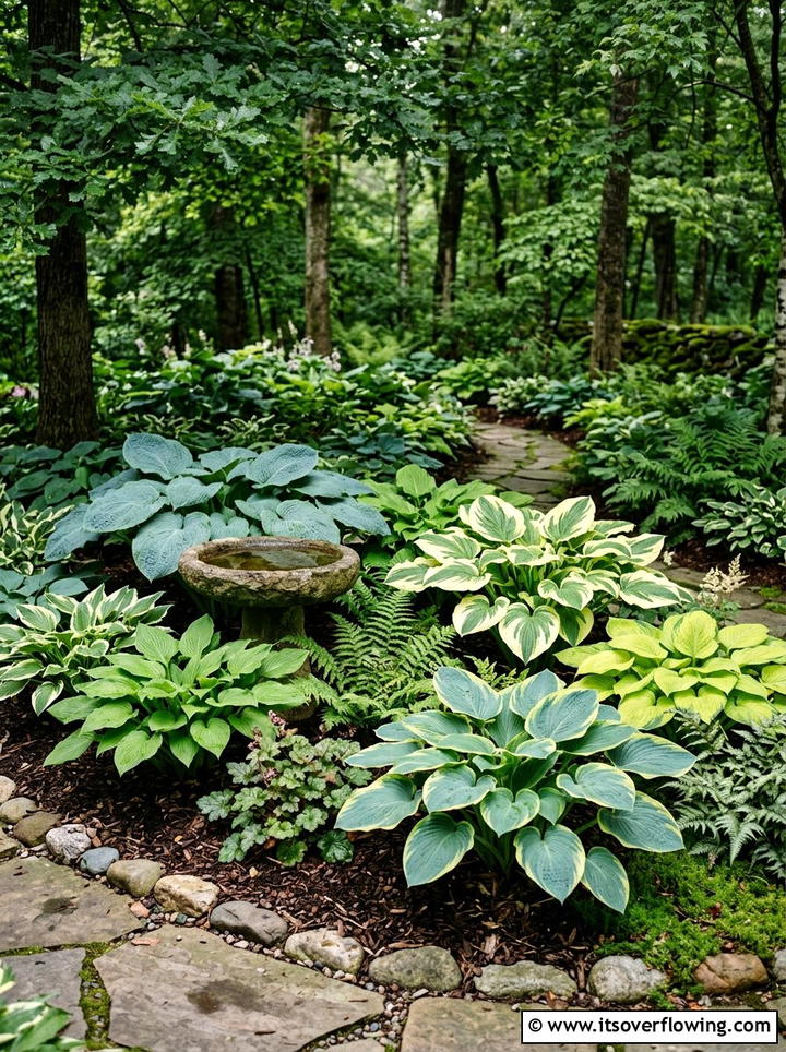 Hosta Garden - 25 garden design ideas with texture