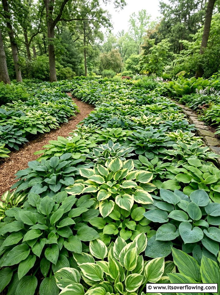 Hosta ground cover - 25 garden ideas with hostas