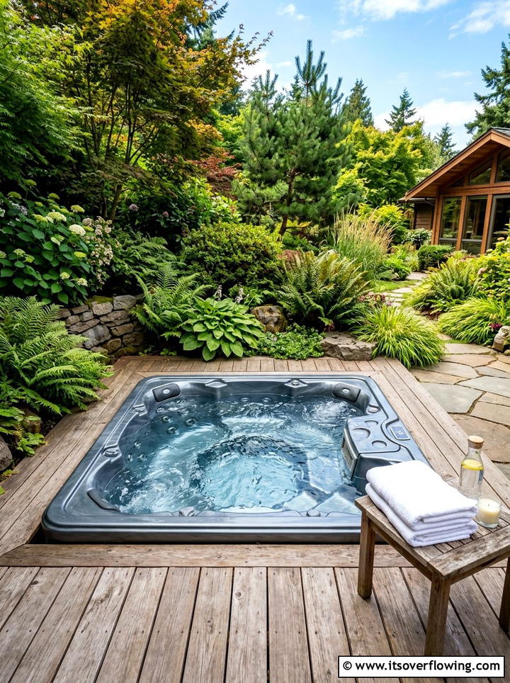 Hot tub deck - 25 backyard ideas for suburban homes