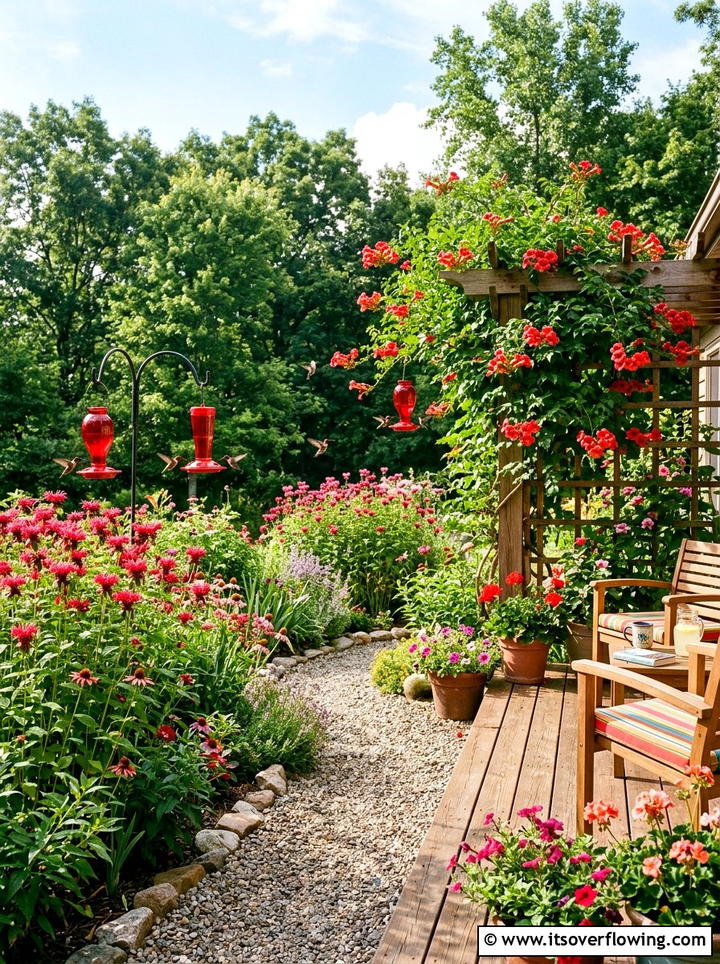 Hummingbird Garden - 25 backyard ideas with pollinator garden
