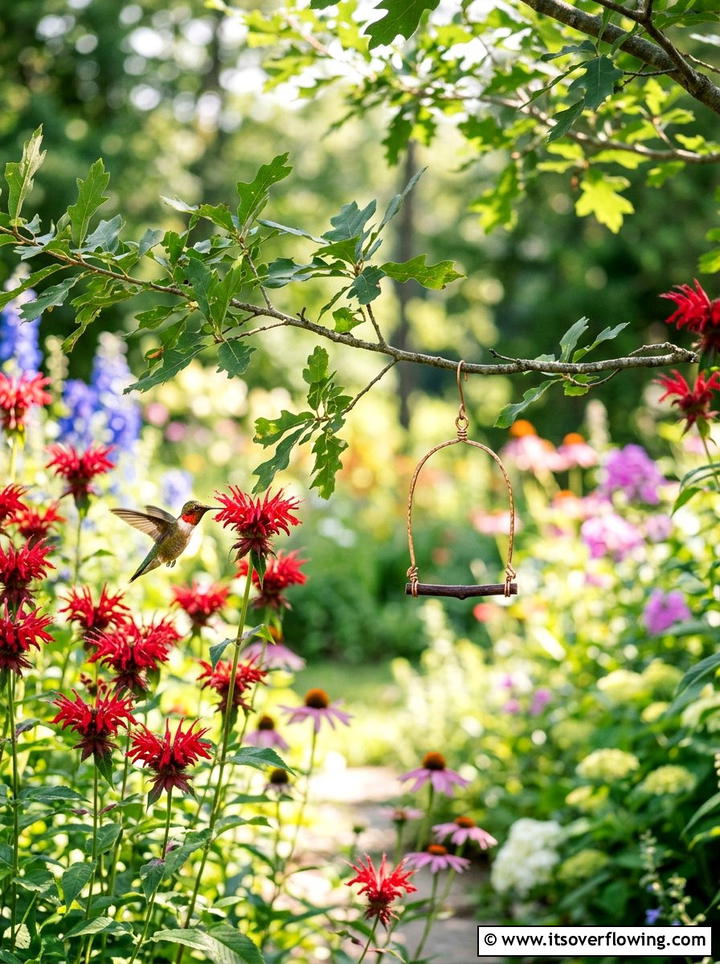 Hummingbird Swings - 25 garden ideas for hummingbirds
