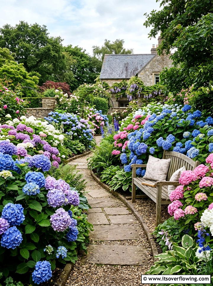 Hydrangea garden layout - 25 garden ideas for rainy climate