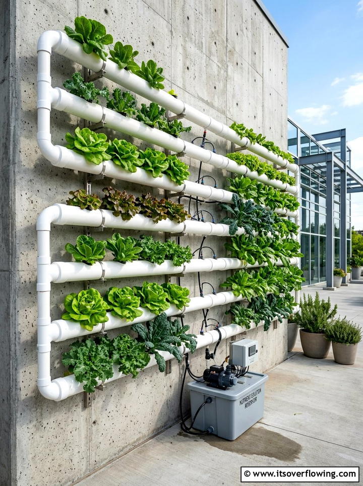 Hydroponic Wall System - 25 garden ideas with vertical gardens