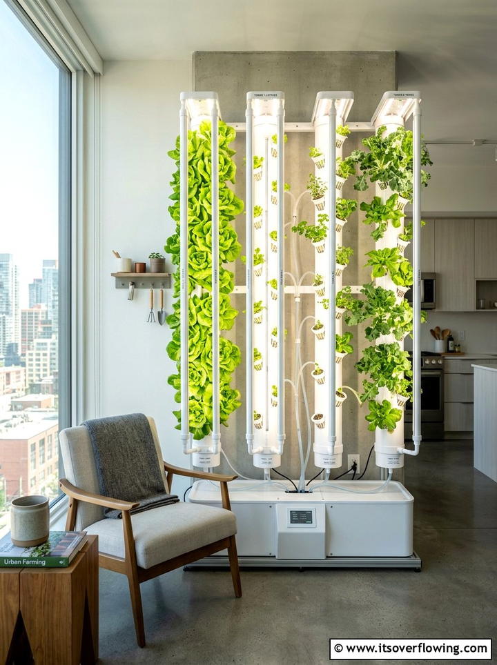 Hydroponic indoor system - 25 creative garden ideas for urban homes