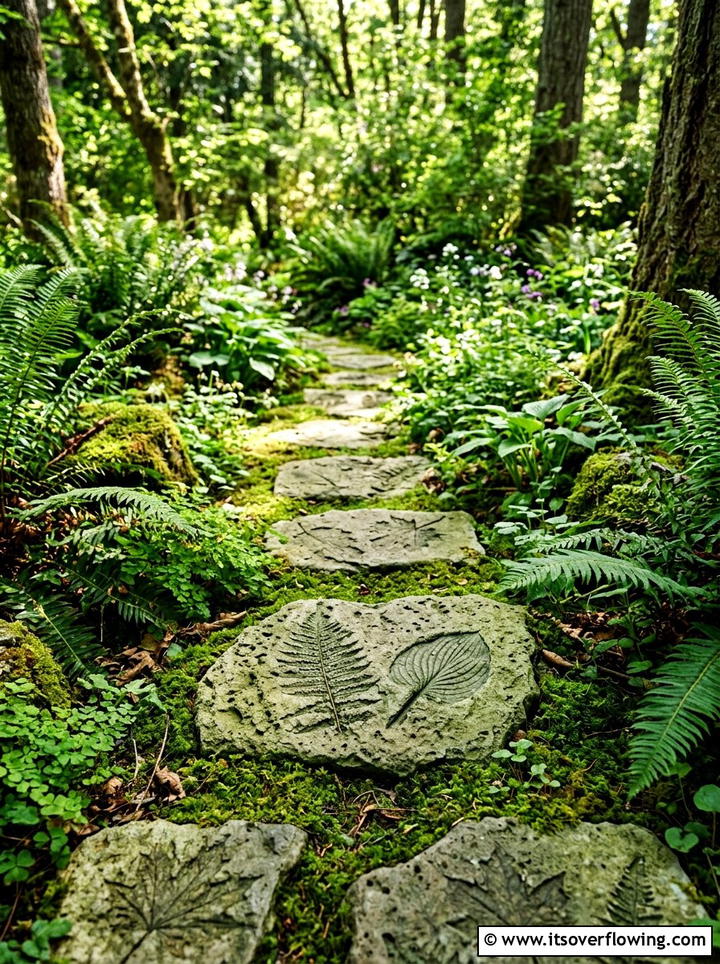 Hypertufa stepping stone - 25 garden ideas with hypertufa planters