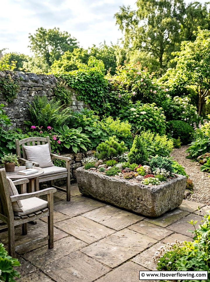 Hypertufa trough planter - 25 garden ideas with hypertufa planters