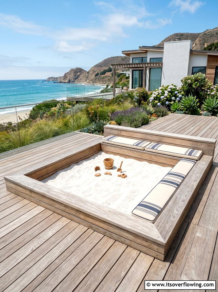 In Ground Sandbox - 25 garden design ideas for play areas