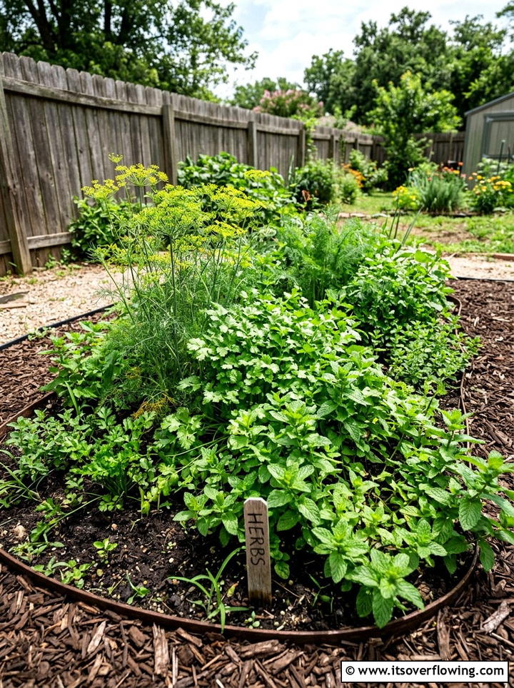 In ground Herb Patch - 25 backyard ideas with herb garden