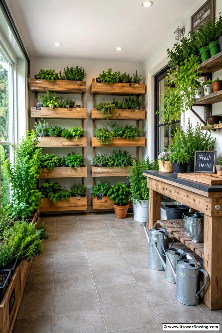 Indoor Herb Garden Sunroom - 30 Small Sunroom Ideas for Bright, Multi-Functional Spaces