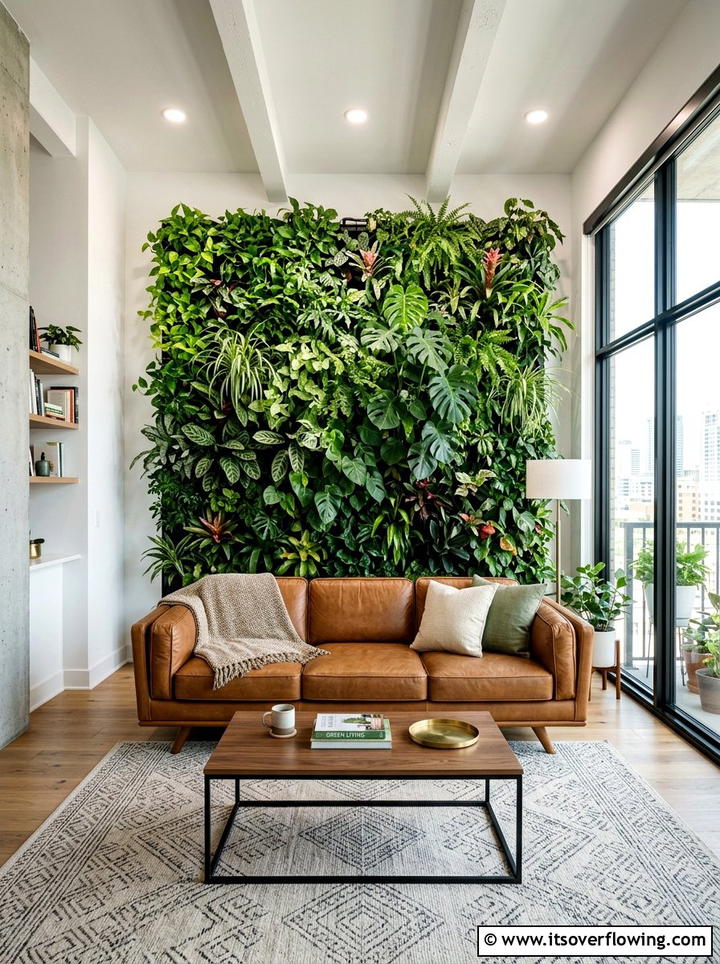 Indoor Living Wall - 25 small garden ideas for urban homes