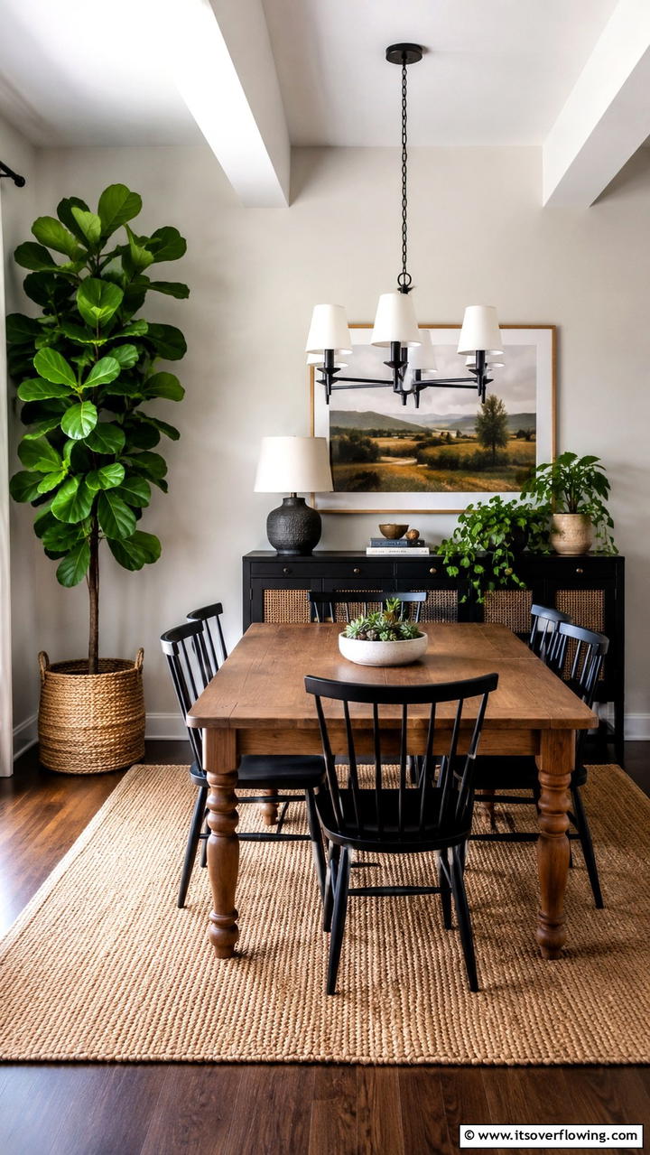 Indoor Plants for Freshness - 20 Casual Dining Room Ideas for Everyday Comfort