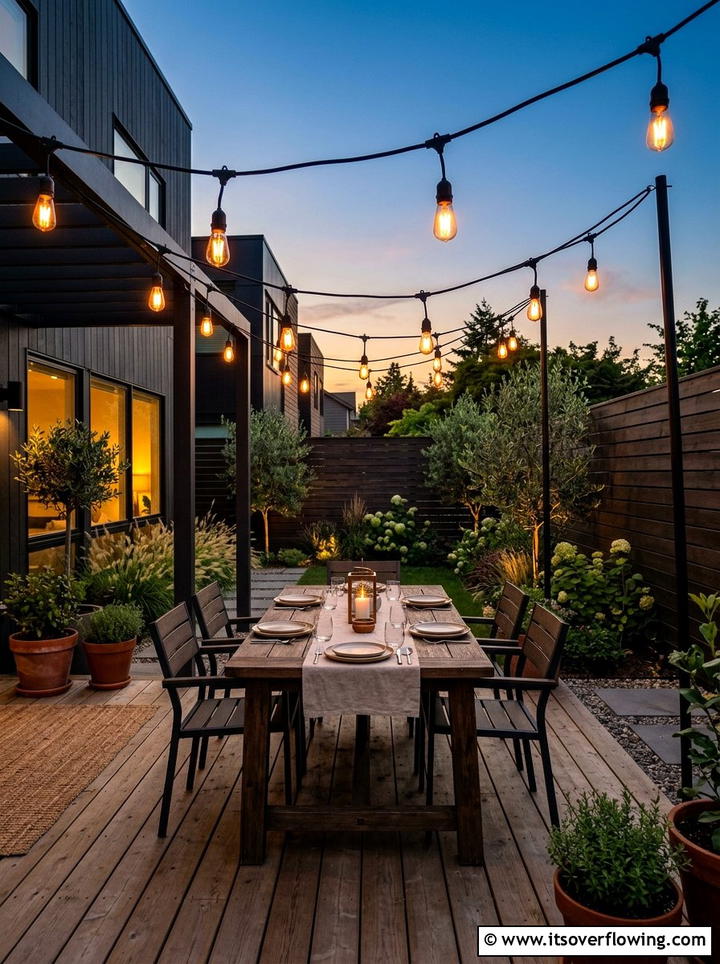 Industrial Lighting - 25 backyard decorating ideas with modern accents