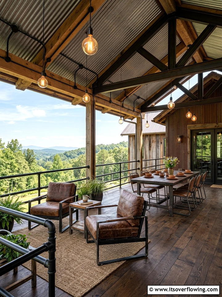 Industrial Rustic Porch - 25 front porch ideas with rustic style