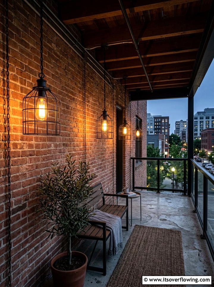 Industrial Style Lanterns - 25 front porch decor ideas with lanterns