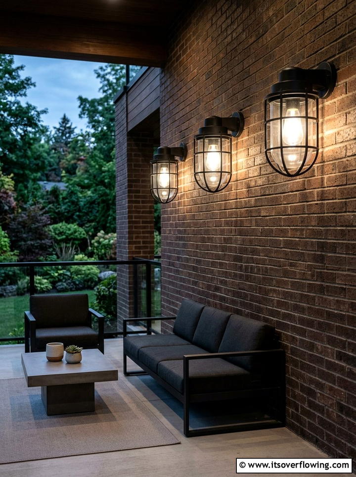 Industrial Style Porch Lighting With Bulbs - 25 front porch ideas with string lights