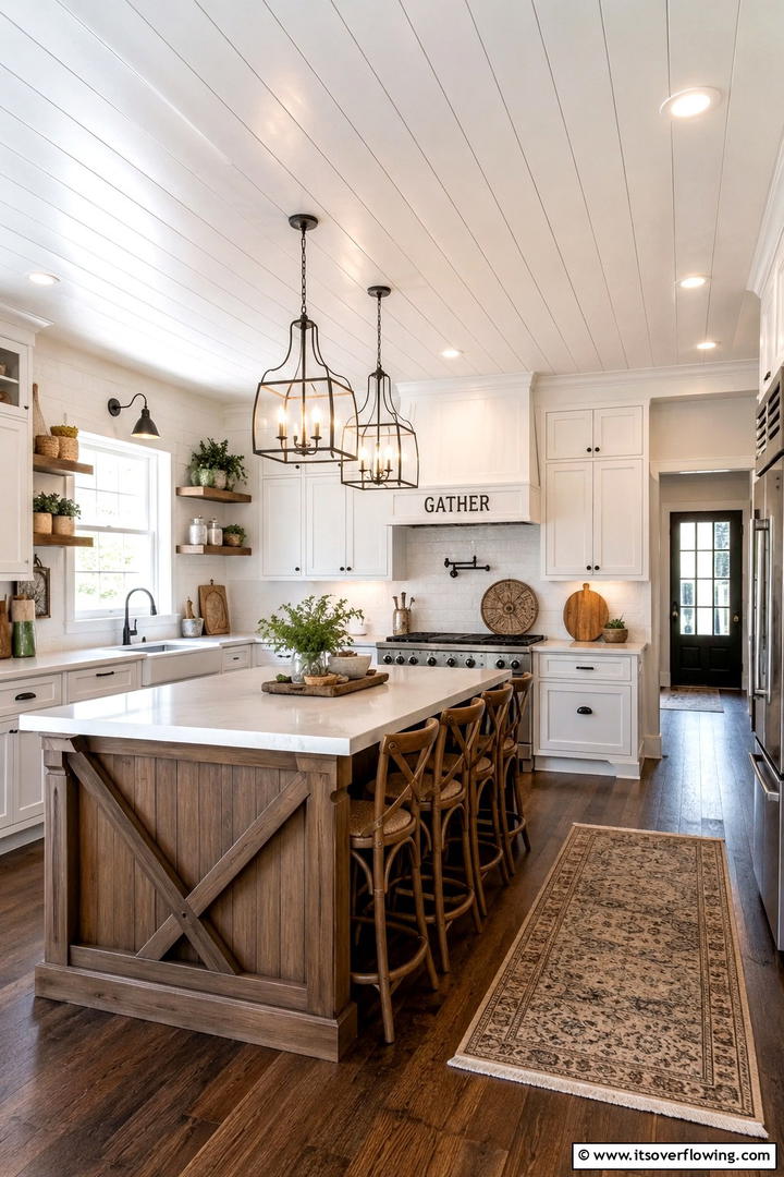 Industrial Urban Loft - 30 Shiplap Ceiling Ideas to Add Farmhouse Charm Anywhere