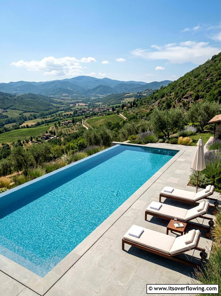 Infinity Pool - 25 backyard ideas for sloped yards