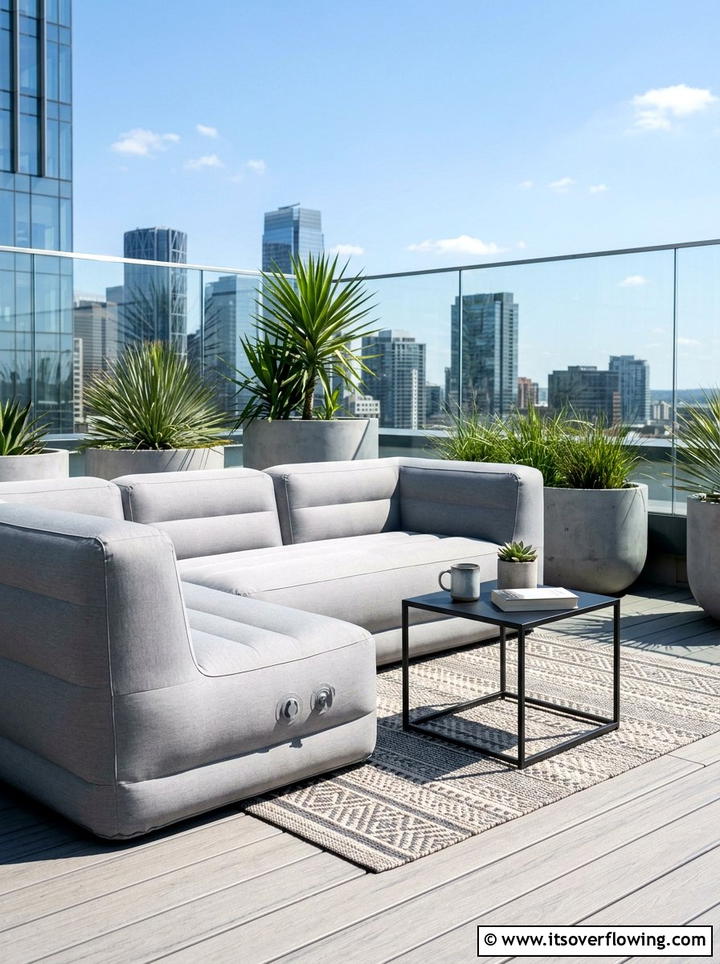 Inflatable Outdoor Furniture - 25 garden decor ideas for renters