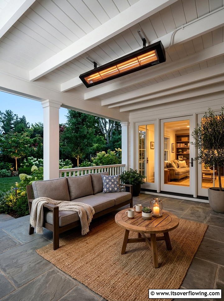 Infrared Porch Heater - 25 front porch ideas for rainy climates