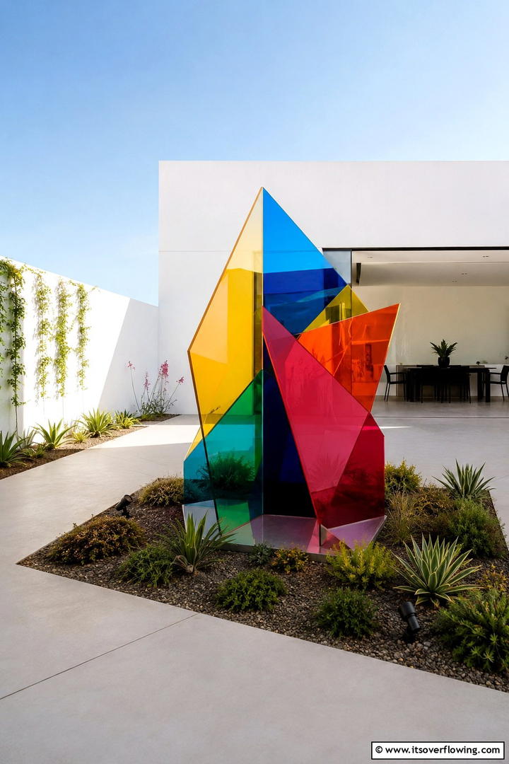 Innovative Outdoor Art Installation - 30 Modern Backyard Ideas to Transform Your Outdoor Oasis