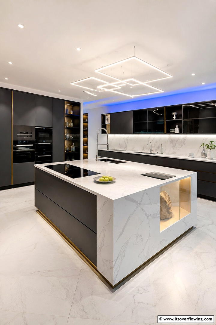 Innovative Quartz Surface Solutions - 30 Quartz Kitchen Countertops for Modern & Durable Surfaces