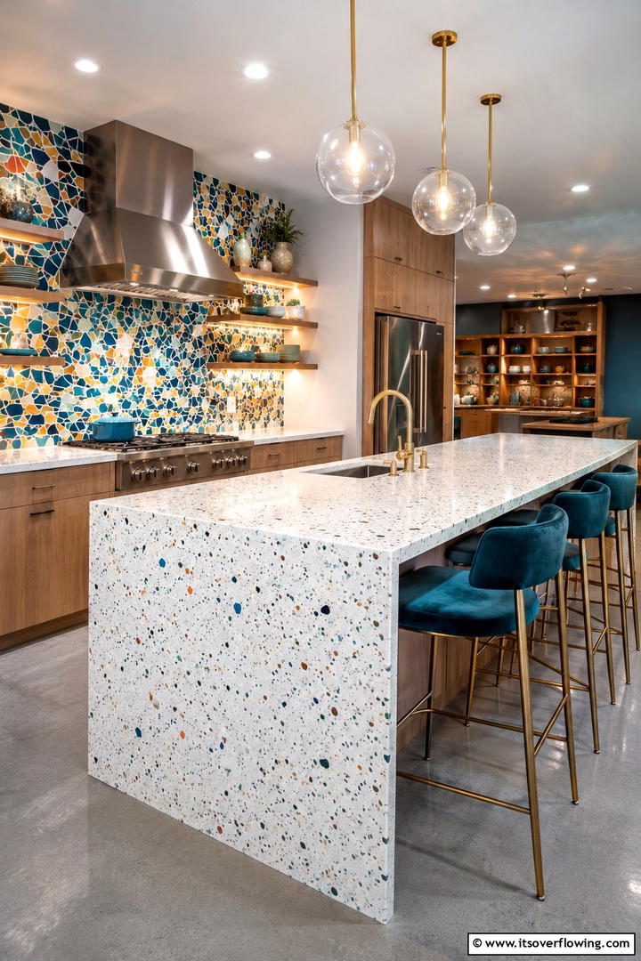 Inspirational Quartz Accents - 30 Quartz Kitchen Countertops for Modern & Durable Surfaces