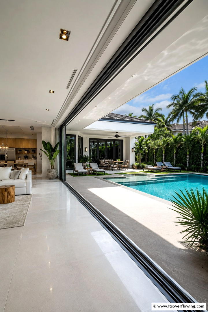 Integrated Indoor Outdoor Living - 30 Pool Landscaping Ideas to Create a Resort-Style Backyard