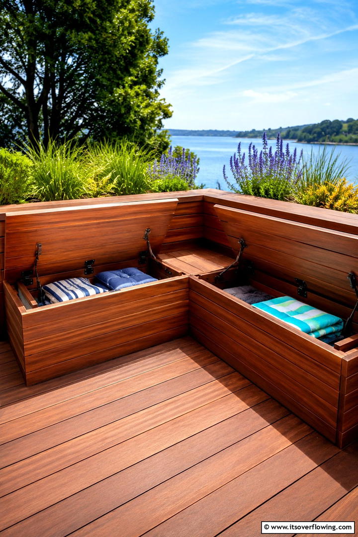 Integrated Seating and Storage - 30 Outdoor Toy Storage Ideas to Keep Your Yard Clutter-Free