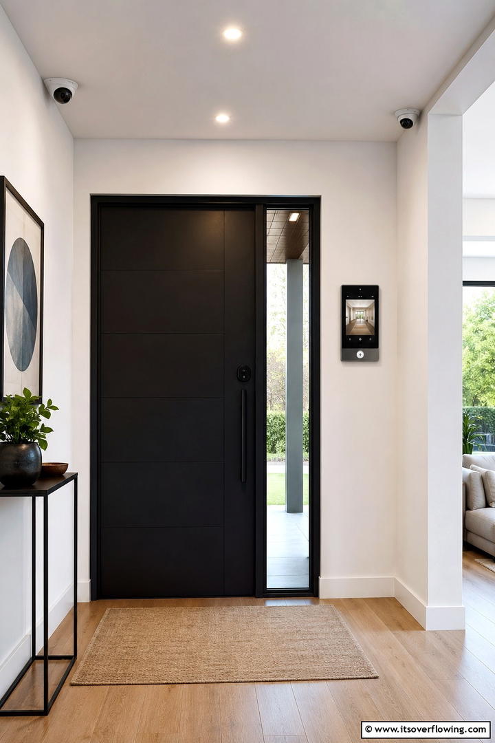 Integrated Security Features - 30 Modern Ranch House Ideas for Contemporary Country Living