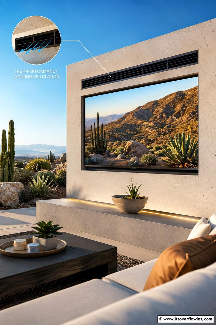 Integrated Sound System Setup - 30 Outdoor TV Ideas for Entertainment Under the Sky