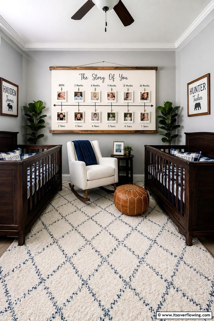 Interactive Growth Timeline - 30 Twin Nursery Ideas for Stylish & Functional Baby Spaces
