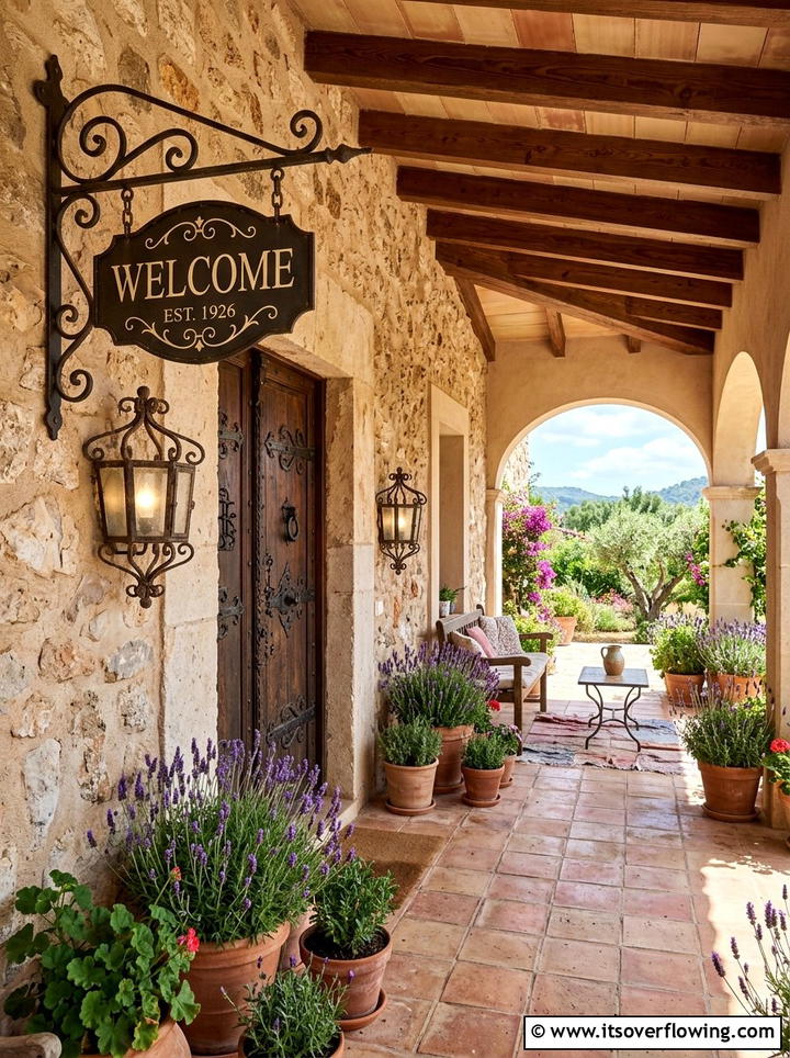 Interchangeable seasonal sign - 25 front porch ideas with welcome signs