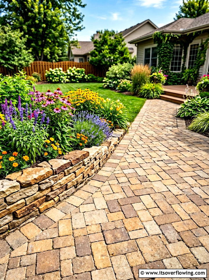 Interlocking Concrete Garden Pavers - 25 small garden ideas with pavers