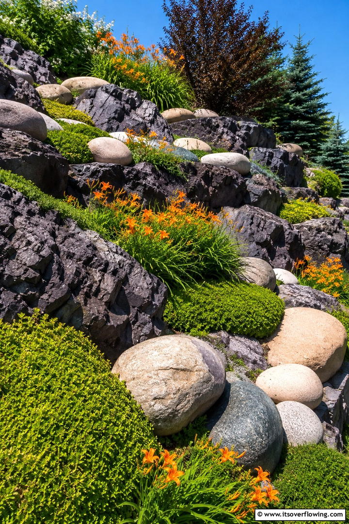 Intricate Rock Arrangements - 30 Stone Garden Ideas for Natural Outdoor Landscaping Designs