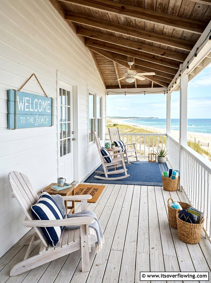 Iron welcome sign - 25 front porch ideas with welcome signs