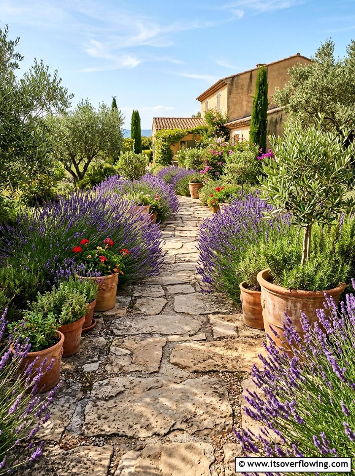 Irregular Sandstone Path - 25 garden ideas with stepping stones