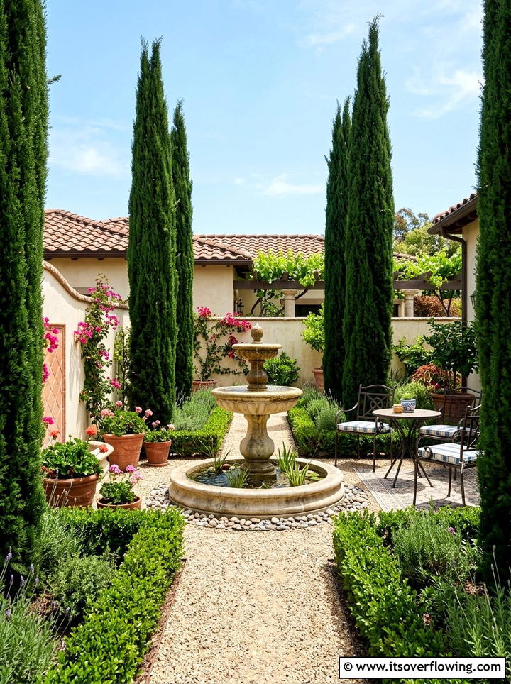 Italian Cypress Tiny Tower - 25 small garden ideas with dwarf trees