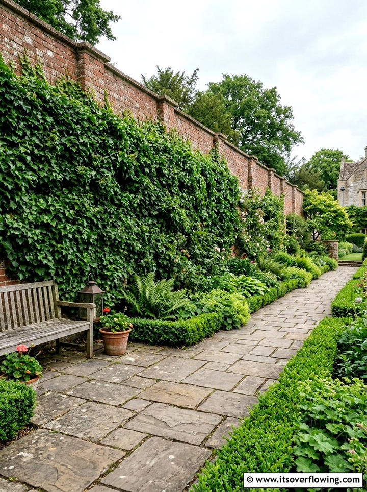 Ivy Wall Garden - 25 small garden ideas for low sunlight