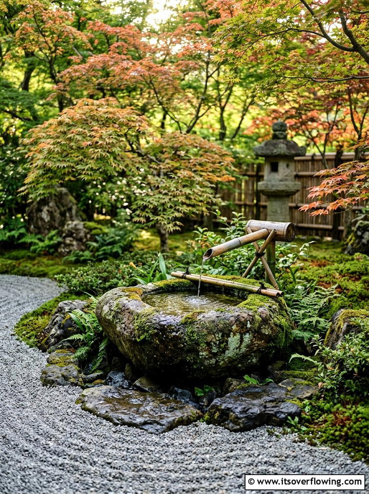 Japanese Garden Bird Bath - 25 garden ideas with bird baths