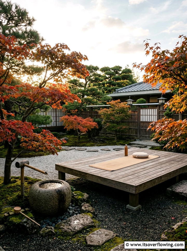 Japanese Garden Yoga Space - 25 backyard ideas with yoga deck
