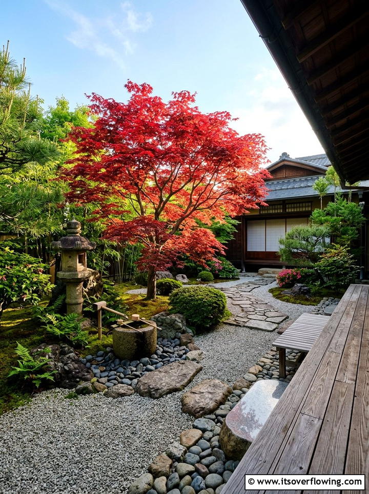 Japanese Maple Acer Palmatum - 25 small garden ideas with dwarf trees