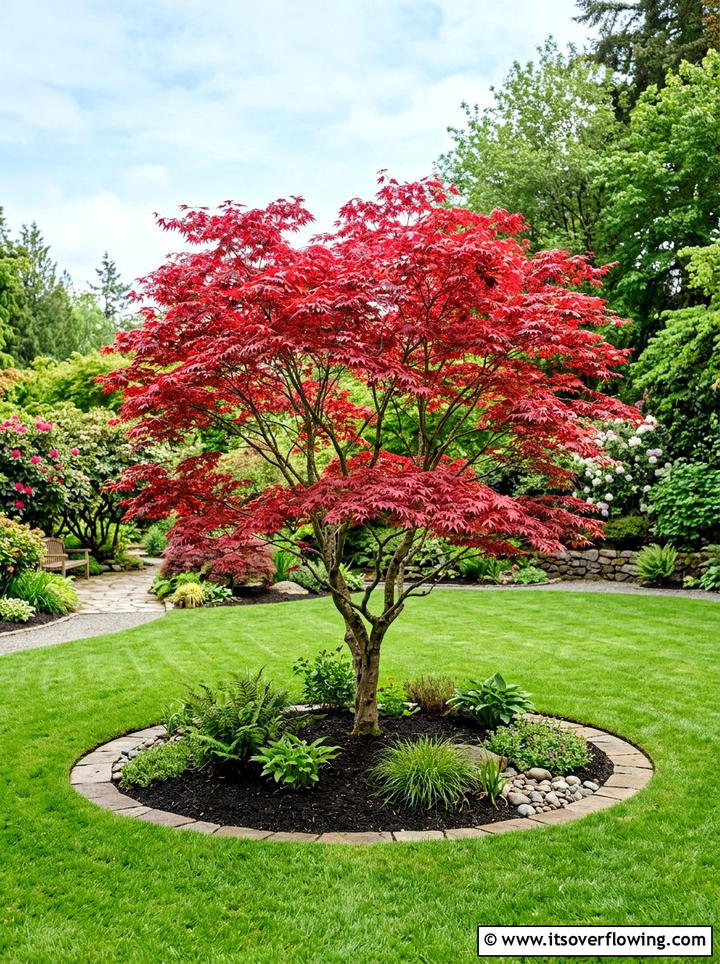 Japanese Maple Focal Point - 25 creative garden ideas with high impact curb appeal