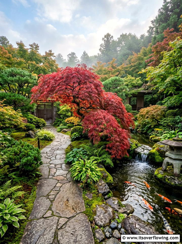 Japanese Maple Garden - 25 creative garden ideas with sculptural plants