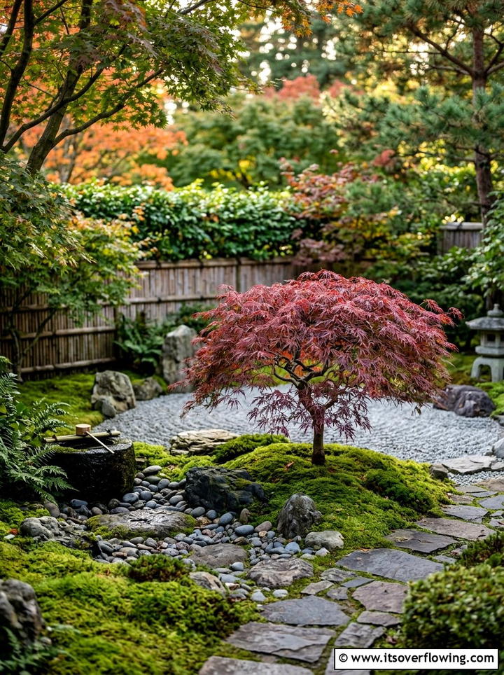 Japanese Maple Garden - 25 small garden ideas for low sunlight