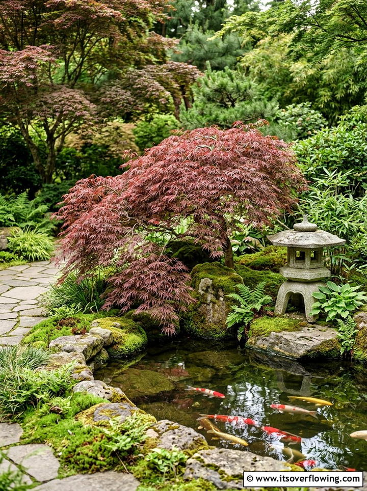 Japanese Maple Garden Edge - 25 garden ideas with border plants