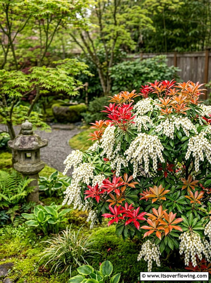 Japanese Pieris - 25 garden ideas for year round color
