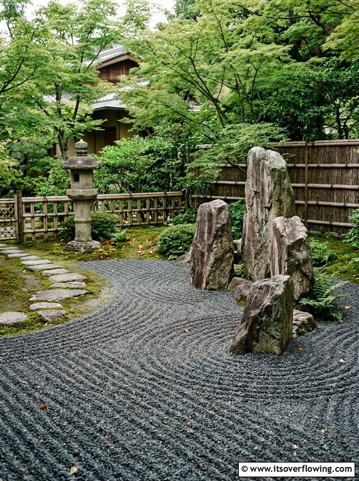 Japanese Stone Garden - 25 small garden ideas with gravel