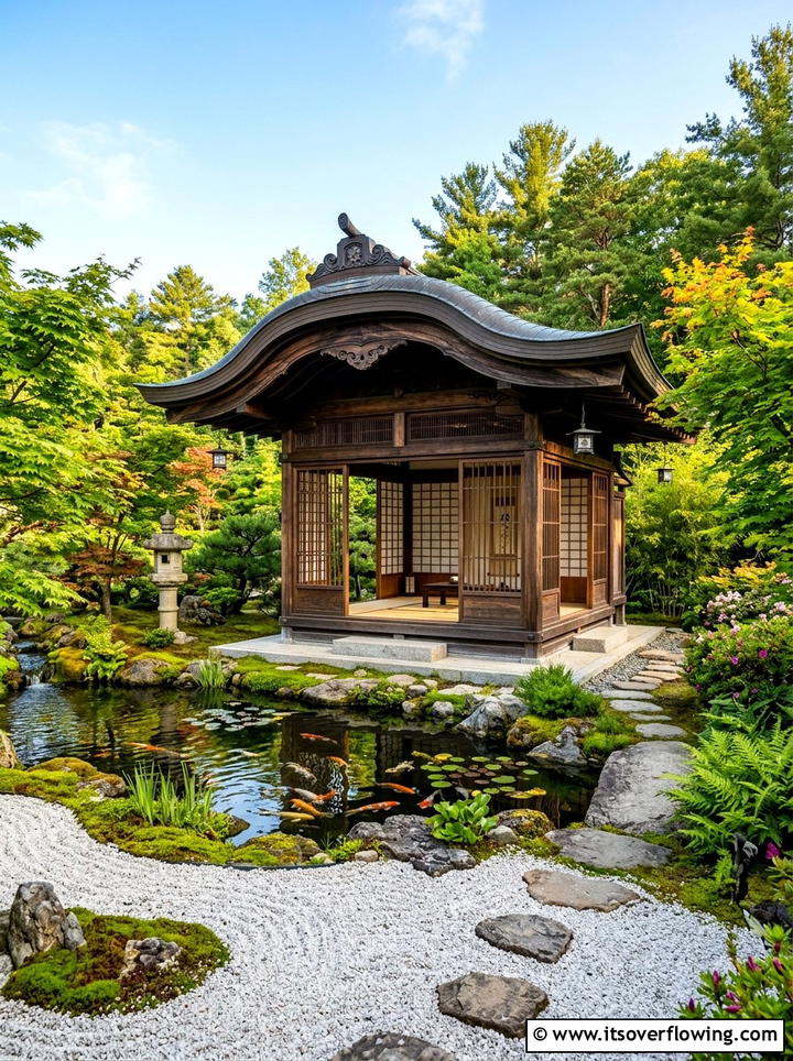 Japanese Style Gazebo - 25 garden ideas with gazebo
